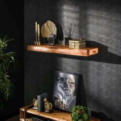 Bout de canapé en bois acacia – pied conique (lot de 2) MELBOURNE
