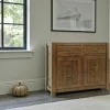 Buffet 2 portes hévéa 110x45x90cm TESSA