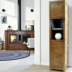 Buffet 2 portes hévéa 110x45x90cm TESSA