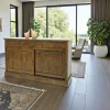 Buffet ancien 2 portes coulissantes hévéa 160cm TRADITION