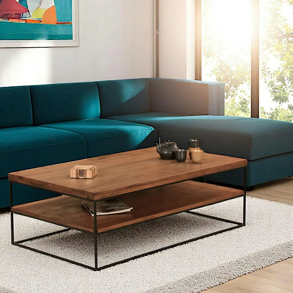 Buffet bois motif damier 3 portes 176 cm OKA
