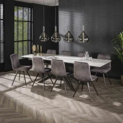 Buffet contemporain en verre gris clair OTTAWA