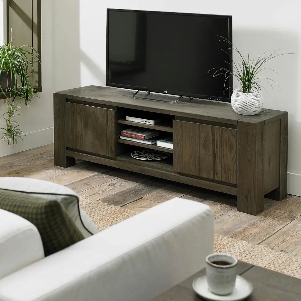 Buffet en bois de chêne fumé ALLEN