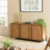 Buffet en teck recyclé 3 portes bois massif 148 cm SWING