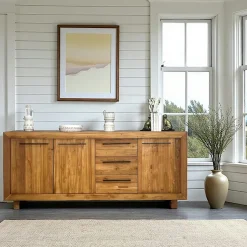 Buffet en teck recyclé naturel 160 cm KERALA