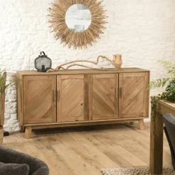 Buffet enfilade en bois de pin recyclé DENVER