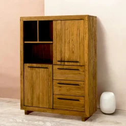Buffet enfilade en teck recyclé naturel KERALA