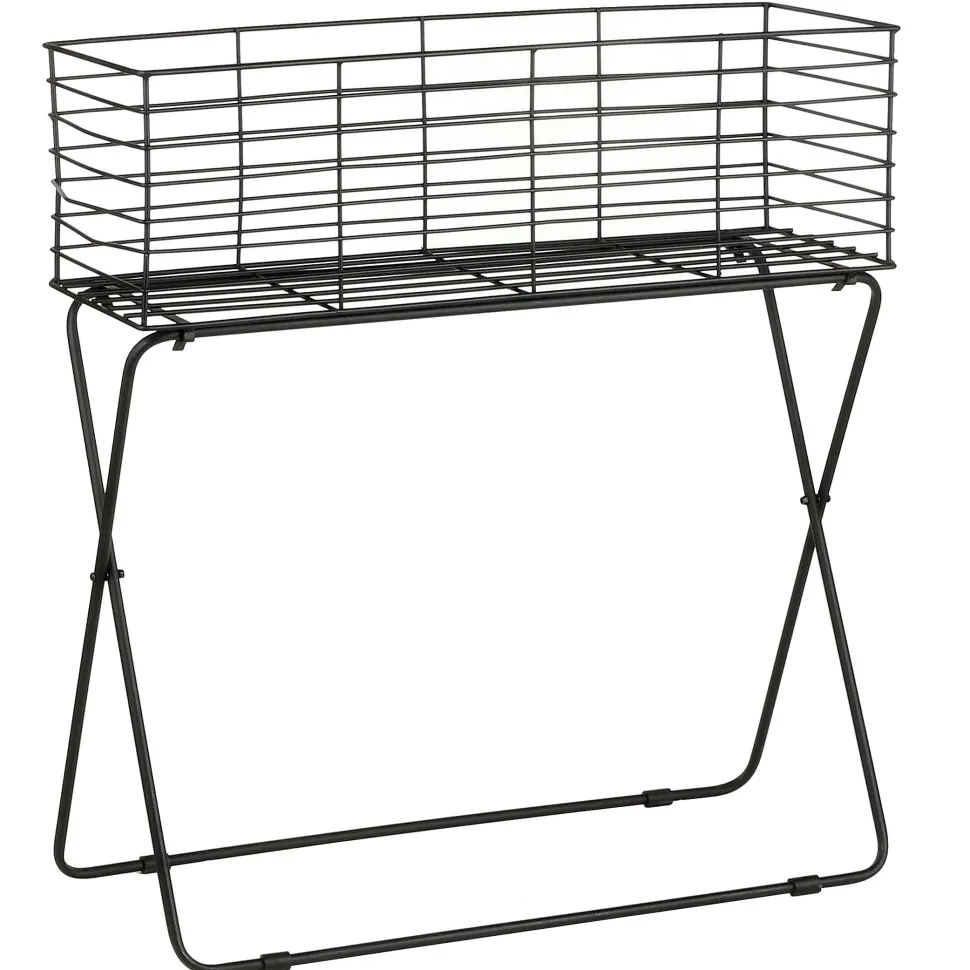 Buffet haut 2 portes chêne massif métal SOOMAA réf 30020868