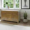 Buffet Hévéa 3 portes, 3 tiroirs 150x45x85cm OLGA