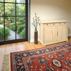 Buffet Hévéa 2 portes, 4 tiroirs 120x47x95cm TRADITION