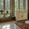 Buffet Hévéa 2 portes, 2 tiroirs, 100x45x90cm GALA