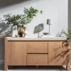 Buffet moderne 2 portes, 2 tiroirs TREVI