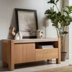 Buffet moderne 2 portes, 2 tiroirs TREVI