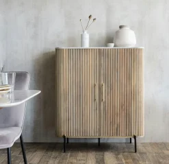 Buffet moderne en marbre et bois MASSA