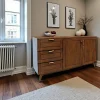 Buffet vintage hévéa massif 160cm SIXTIES