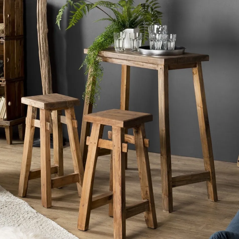 Bureau / Console en bois de teck recyclé 140 x 60 SWING