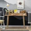 Bureau d'appoint console effet chêne - avec niche MARFA