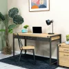 Bureau Inspiration Indus' en Acacia et Métal 3 tiroirs métal 140x60x78,5cm BROOKLYN