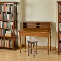 Bureau Pupitre Hévéa 4 niches 110x66x108cm TRADITION