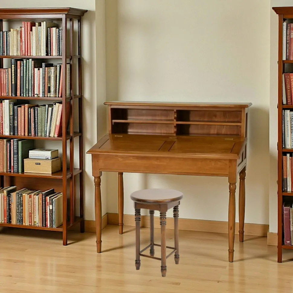Bureau Pupitre Hévéa 4 niches 110x66x108cm TRADITION