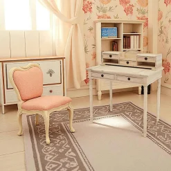 Bureau secrétaire ancien hévéa massif 85cm TRADITION