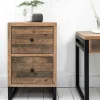 Caisson de bureau en bois recyclé 2 tiroirs BRISBANE