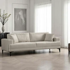 Canapé 3 places anthracite avec couchage d’appoint JACA