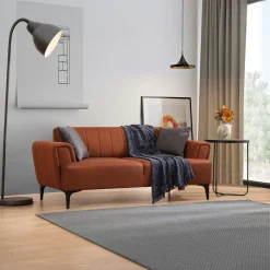 Canapé 3 places beige - lit d’appoint, style moderne LUCCA
