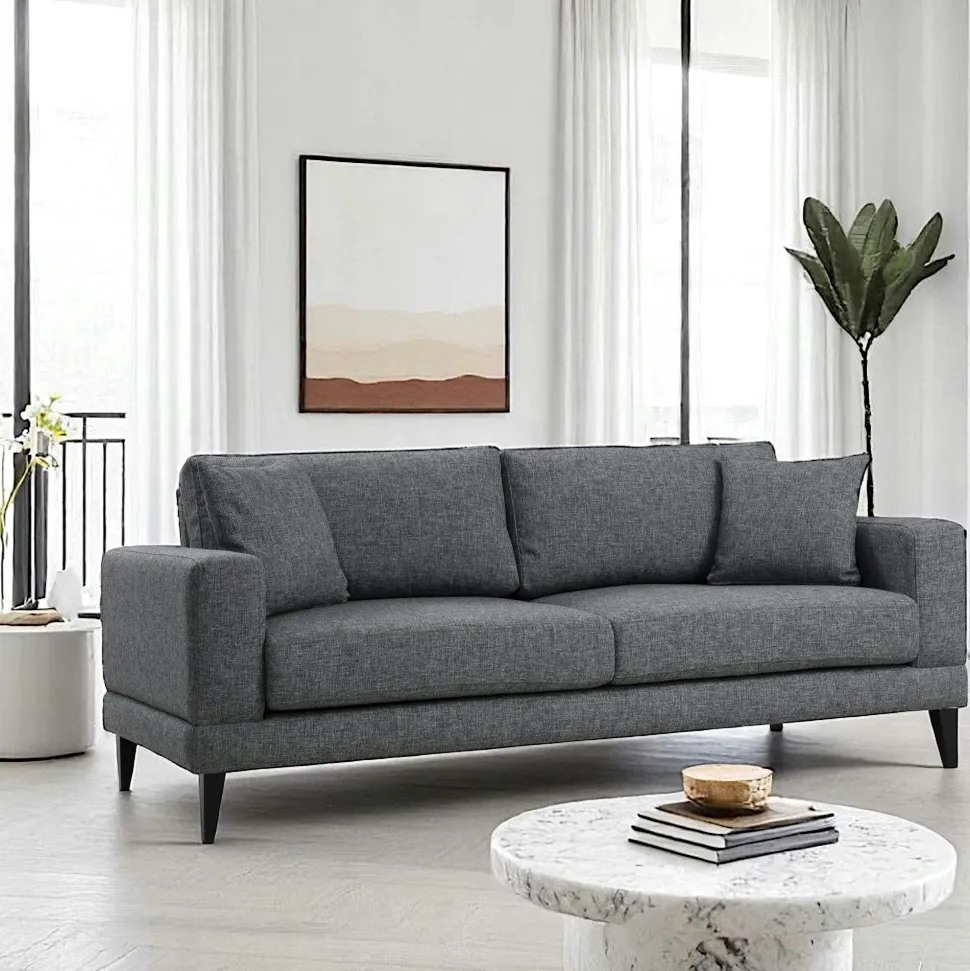 Canapé 3 places gris - style contemporain VENCE