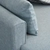 Canapé d'angle convertible bleu gris - côté droit SPLIT
