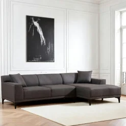 Canapé d'angle gris anthracite - côté droit ORSAY