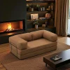 Canapé-lit marron confort, 190 cm ALTEA