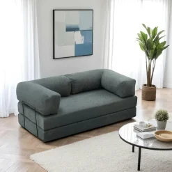 Canapé-lit vert confort, 190 cm ALTEA