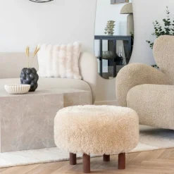 Chaise capitonnée velours gris taupe HAWAI (lot de 2)
