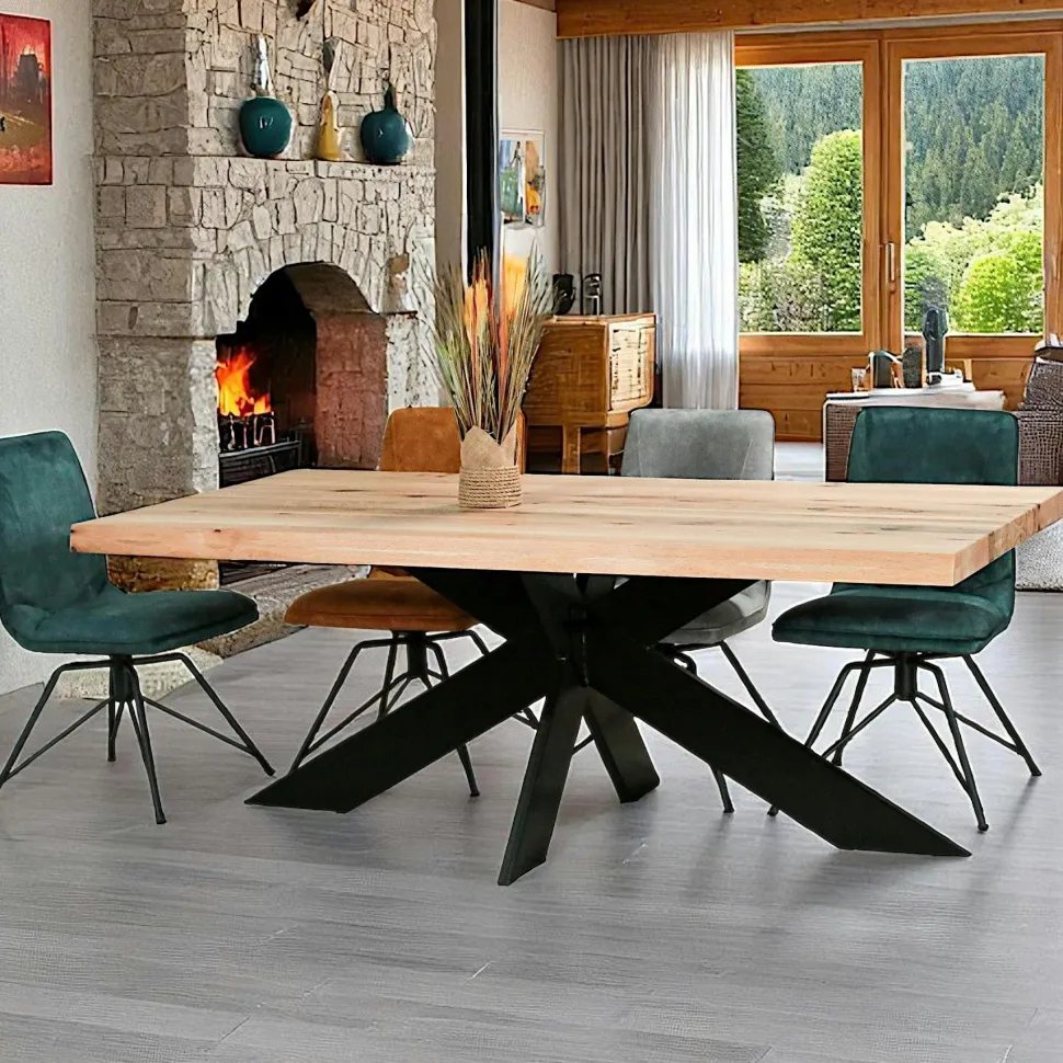 Chaise cosy en tissu noir (lot de 2) IENA