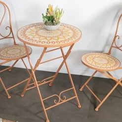 Chaise de balcon motif soleil (lot de 2) GRENADE