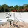Chaise de jardin bistrot gris foncé