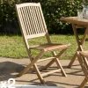 Chaise de jardin en teck pliante (lot de 2) SUMMER