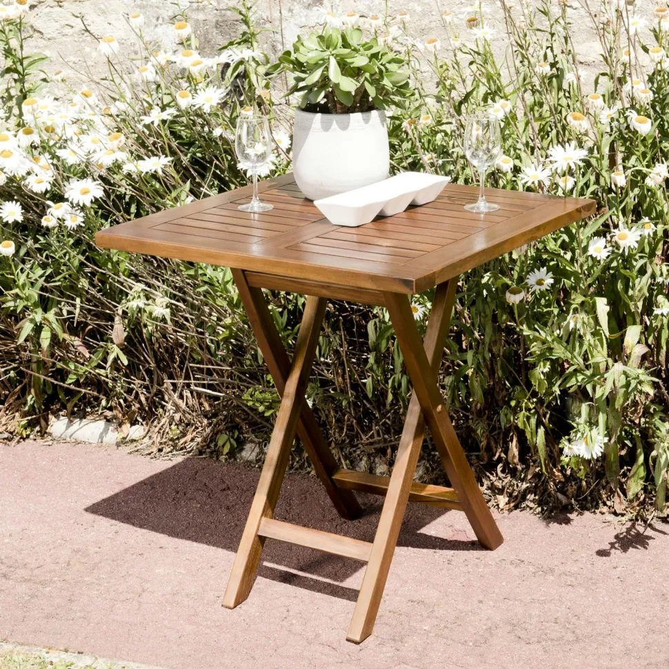 Chaise de jardin en teck massif huilé (lot de 2) MACAO