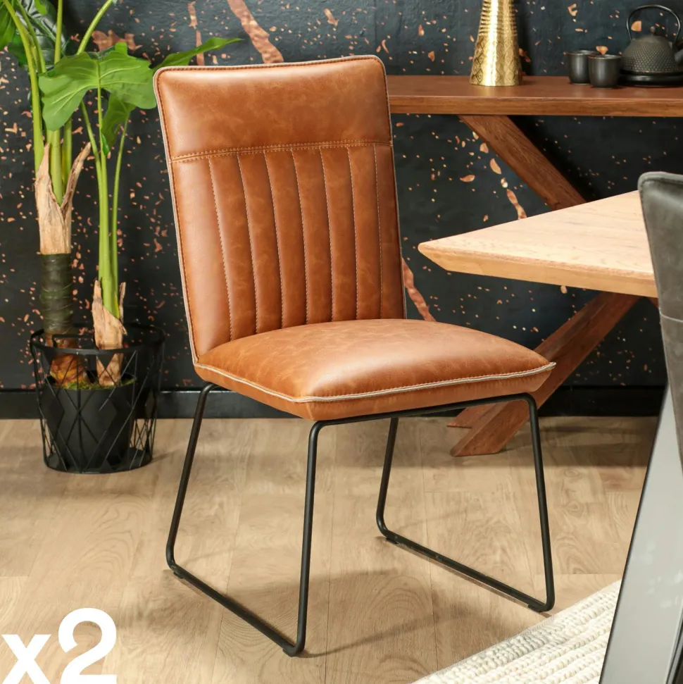 Chaise de salle à manger gris used OKA (lot de 2)