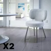 Chaise de salle à manger menthe, assise ronde (lot de 2) LIGURIE