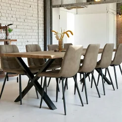 Chaise de salle à manger noire (lot de 2) BERLIN