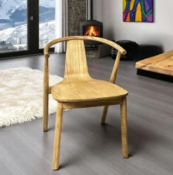 Chaise design en bois PALERME
