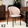 Chaise design rose (lot de 2) HAWAI