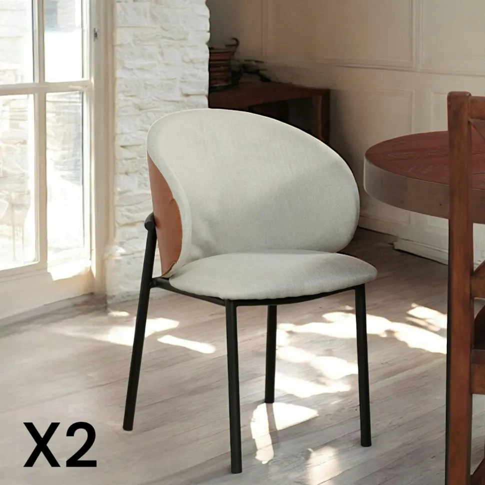 Chaise design rose (lot de 2) HAWAI