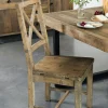 Chaise en bois recyclé BRISBANE (lot de 2)