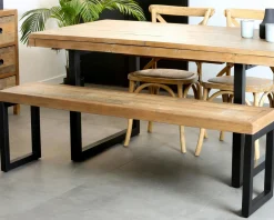 Chaise en bois recyclé BRISBANE (lot de 2)