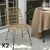 Chaise en rotin synthétique (lot de 2) GRENADE