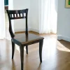 Chaise Hévéa style colonial 44x49x89cm MAORI