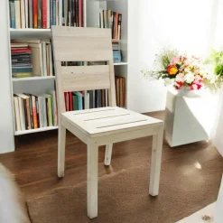 Chaise Hévéa 52x45x95cm OLGA